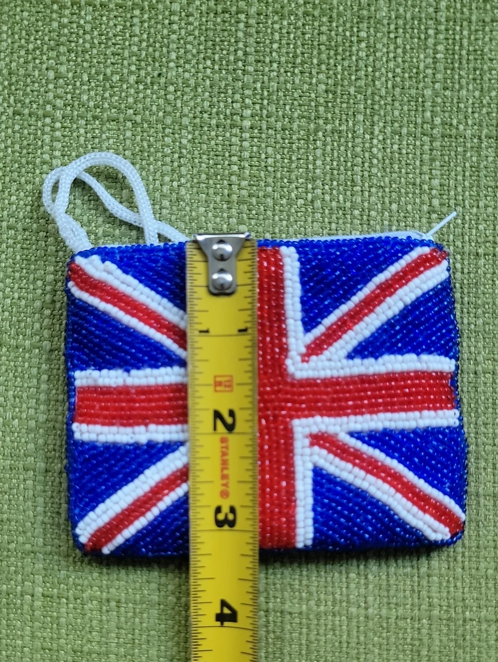 Stanley Beaded Union Jack Wristlet in Blue, Red & White
